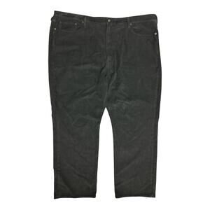 Cremieux Corbin Corduroy Pants 48x32 Charcoal Gray Straight Fit Stretch Casual